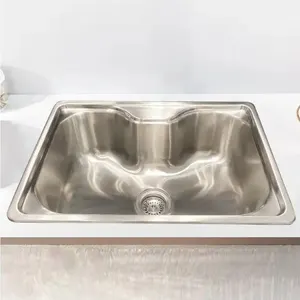 High Capacity Modern Stainless Steel 60x43x20cm Single Bowl Washing Kitchen Sink