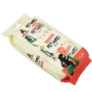 Toallitas de Limpieza para Mascotas con Aroma a Limón Suave OEM, 10 Unidades, 6 Mini Paquetes de 14x15cm, Uso Antiséptico - Product Image 3
