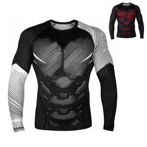 2024 hommes de haute qualité respirant confortable vêtements de sport surdimensionné éruption garde Shorts longue faite Spandex Sublimation impression MMA - Product Image 1