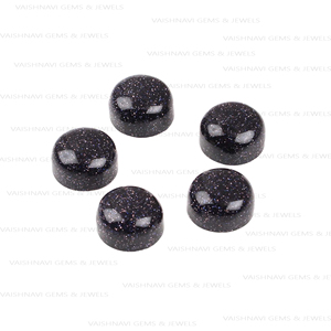 อัญมณีหลวมเทียบทรงกลม10x10มม. หินทรายสีฟ้ากาแล็กซีที่เชื่อถือได้สำหรับการทำเครื่องประดับ - Product Image 5