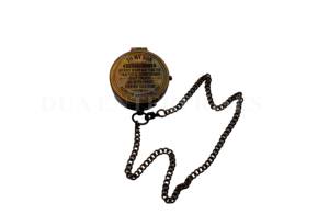 Brújula de latón antiguo, modelo artesanal náutico de bolsillo Vintage, recién llegado, caja de cuero marrón, decoración del hogar, reloj de sol, puntero de Metal Digital - Product Image 3