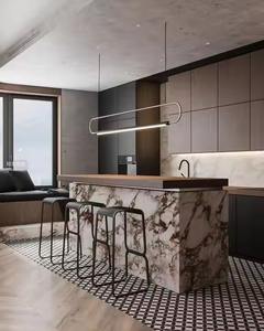 Armarios de cocina de varios colores y estilos al por mayor, puertas de armario de madera maciza de abedul/madera de caucho - Product Image 3