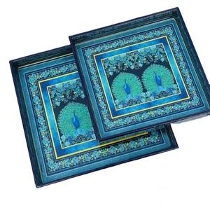 Plateaux de service en bois véritable de style italien personnalisables OEM ODM fournitures de gros plateaux Meena personnalisés - Product Image 4