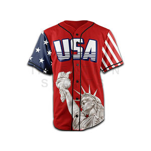 Maillots de softball brodés personnalisés pour hommes avec des uniformes de style baseball cousus par sublimation - Product Image 1