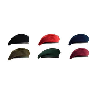 Nueva moda al por mayor 2025 boinas OEM hechas a medida sombrero hombres uniforme gorra de entrenamiento con tamaño de Color personalizado y boinas con estampado de logotipo - Product Image 2