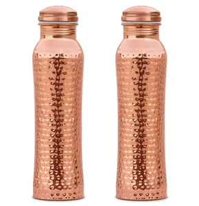 Design Copper Water Bottle in pure copper customized Pure Copper Drinking Water Bottleswater bottles manufacturer by Acube Ind