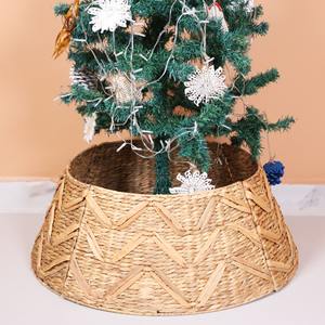 ที่คลุมฐานต้นไม้ทำด้วยมือคอเสื้อผักตบชวาธรรมชาติสำหรับตกแต่งบ้าน - Product Image 3