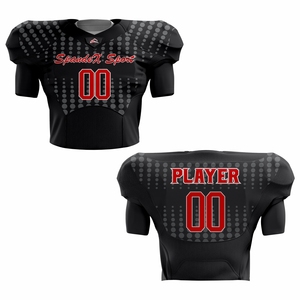 Maillot de football nouveau design, uniforme de football américain, maillot de football à prix de gros, uniforme extensible - Product Image 1