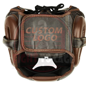 Protector de Cabeza de Boxeo de Cuero PU, Protección para las Mejillas, Alta Resistencia a Impactos, Correa Ajustable, Ajuste Cómodo, Tamaños y Colores Personalizables - Product Image 2