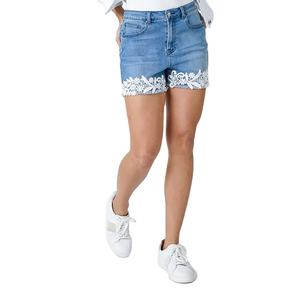 Shorts de Mezclilla de Alta Calidad, Elásticos, para Playa - Product Image 1