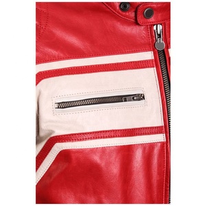 2025 grande taille en gros hommes de haute qualité en cuir de mouton/vache véritable col montant moto veste hiver décontracté fermeture éclair - Product Image 3