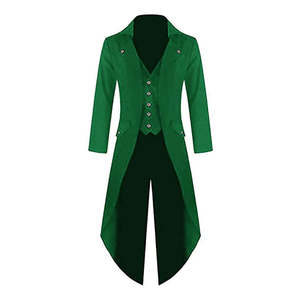 Uniforme de Esmoquin de Mago Vintage, Estilo Steampunk Gótico Victoriano, Unisex |   Chaqueta de Disfraz de Halloween, Poliéster, HSI Plus - Product Image 5