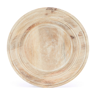 Placas de cargador de madera Placa de carga de comedor de boda Artículo caliente Placa de bandeja de servicio de madera Venta caliente - Product Image 4