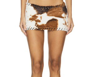 กระโปรงหนังวัวกันน้ำสีทึบดีไซน์สวยทันสมัย - Product Image 1