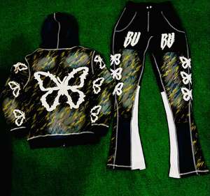 ชุดวอร์มลำลองพิมพ์ลายมีฮู้ดระบายอากาศได้ดีแฟชั่นใหม่ผ้าฝ้าย100% ฤดูหนาวสำหรับผู้ชาย - Product Image 6