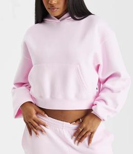 Conjunto Deportivo de Dos Piezas para Mujer, Talla Grande, por Encima de la Rodilla, Sólido, Bordado, Sudadera con Capucha para Invierno, Ropa Deportiva Informal - Product Image 4