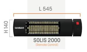 SOLIS Outdoor Electrical <b>Heater</b> Gas Patio <b>Heater</b> with UK <b>Plug</b> for Outdoor Spaces - Product Image 6