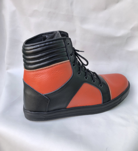Zapatos de moto de cuero real, transpirables, a prueba de viento, de talla grande, zapatos con cordones Unisex - Product Image 5