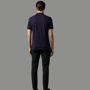 Vente en gros 2026 polo de golf blanc en coton personnalisé avec garniture en blanc et vert - Product Image 5