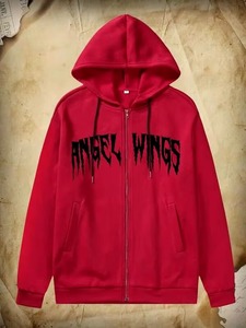 เสื้อกันหนาวผ้าฝ้ายขนแกะพอดีตัวสำหรับผู้ชาย, เสื้อฮู้ดคอปกมีซิปสวมใส่สบายพิมพ์ลายดิจิตอล100% ได้ตามต้องการสำหรับฤดูหนาว - Product Image 3