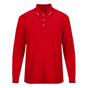Camisetas de Golf Personalizadas de Alta Calidad para Hombre, Corte Atlético, Manga Larga, 100% Algodón, Transpirables, Tejidas, Casuales, de Bangladesh - Product Image 3