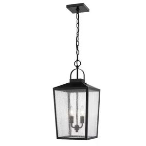 Linterna de metal negro de calidad superior con accesorios de luces de vidrio Atractiva linterna de luces hecha a mano para iluminación de restaurante - Product Image 4