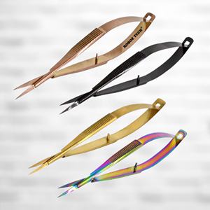 Ciseaux micro professionnels de 12 cm pour cuticules, sourcils, instruments chirurgicaux de précision, coupe à ressort pour une coupe optimale - Product Image 2