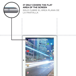 Protector de pantalla ANTISHOCK para tableta Mediacom SmartPad 101 S4, película protectora Premium - Product Image 4