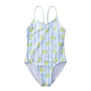 Groothandel Badmode Hot Selling Meisjes Dot Print Badpak Kinderen Mode Eendelig Strandkleding Kids Badpak