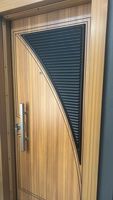 Portes d'entrée extérieures de sécurité modernes et avant-gardistes en acier inoxydable 304, finition polymère, anti-effraction, turques