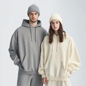 Pull à capuche respirant surdimensionné de haute qualité OEM Logo personnalisé Vêtements lourds 380gsm 420gsm 480gsm 500gsm Brodé - Product Image 4