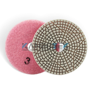 Kaneotek <span class=keywords><strong>3</strong></span> Stappen 1 #<span class=keywords><strong>2</strong></span> #<span class=keywords><strong>3</strong></span> # Harsband Stervorm Natte Conditie Witte Diamantvloer Polijstkussen Voor Graniet En Marmer - Product Image 5