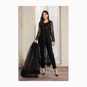 2024 PAKISTANI INDIO BODA FIESTA VESTIDO BOLLYWOOD TRAJE SHARARA Últimos diseños Mujeres Boutique Calidad - Product Image 3