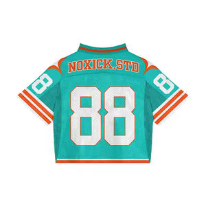 T-shirt surdimensionné pour hommes Maillot en maille Maillot de football américain personnalisé - Product Image 6