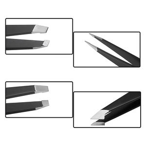 Pinzas de extensión de pestañas para pestañas clásicas y de volumen, paquete de 9 Instrumentos de belleza para injertos de plantación de colores dorados - Product Image 3