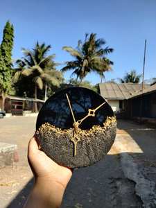 REFER RESIN <b>WALL</b> CLOCK WITH Unique Artistic Handmade Design <b>Wall</b> Clock Resin <b>Art</b> From India - Product Image 6