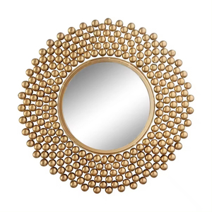 Expensive Design Gold Color Metal Leaf Design <b>Frame</b> Most Selling Wall Decorative Hanging Mirror Premium Quality Wall Mirror - Product Image 5