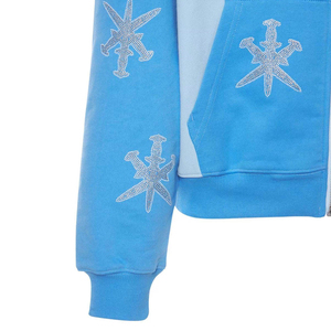 Vêtements pour hommes, sweat à capuche avec strass, fabrication sur mesure, 100% coton, streetwear, sweat à capuche avec strass de haute qualité pour hommes - Product Image 5