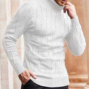 Suéter ajustado con cuello redondo para hombre, Jersey de punto ligero, Top informal suave y cálido de otoño con patrón Floral para hombre, ropa de moda - Product Image 3