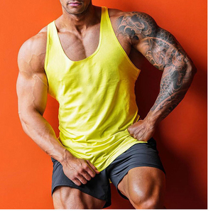 Camiseta sin Mangas Deportiva de Algodón 100% para Hombre, Talla Grande, Fabricada en China, para Gimnasio y Fisicoculturismo - Product Image 2