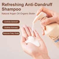 Champú de Aceite de Argán Sin Sulfatos para Reparación del Cabello y Anticaspa, Champú con Logotipo Personalizado de Marca Privada OEM, Venta al Por Mayor