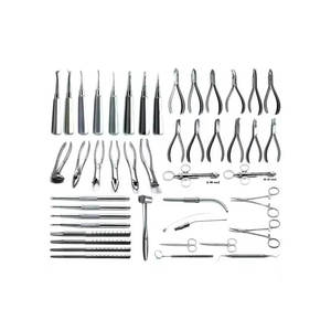 Juego de Instrumental Quirúrgico Dental de Acero Inoxidable, Elevadores de Extracción, Fórceps, Cinceles, Alicates para Cirugía Oral Profesional, Uso Clínico y Hospitalario - Product Image 1