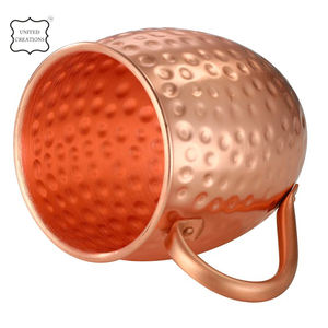 Taza de cobre Copa de barril de cobre puro para tazas de mula de Moscú Cóctel Producto más vendido Taza de mula de Moscú - Product Image 2