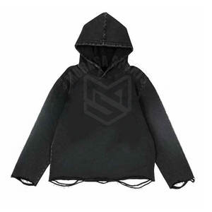 Sudaderas con capucha desgastadas transpirables de secado rápido Logotipo personalizado Sudaderas con capucha desgastadas de alta calidad Sudaderas con capucha desgastadas MOQ bajo - Product Image 1