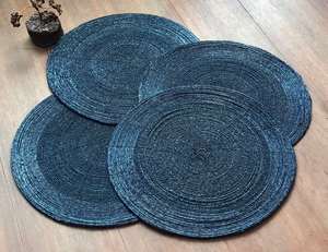 Mantel Individual con cuentas, cargador redondo hecho a mano para comedor de lujo y decoración de vacaciones, pieza única hecha a mano con cuentas, mantel, inauguración de la casa - Product Image 6