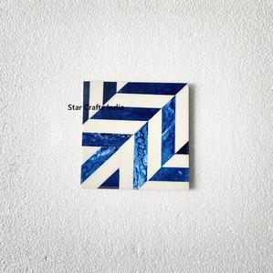 Rustic White Wash Finish Mango <b>Wood</b> Coaster New Household Tea Cup Mats & Pads <b>Placemat</b> Table Decoration Coaster for Drinks Used - Product Image 3