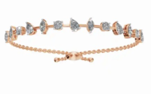 Whispers of Nature Diamond <b>Adjustable</b> <b>Bracelet</b> 9kt 14kt 18kt Yellow Rose White Gold 2.030 Carat 13 Natural Diamonds Jewelry - Product Image 3