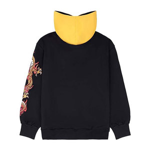 เสื้อฮู้ดดี้ปักลายผู้ชายสไตล์โดดเด่น ผ้าฝ้าย 100% คุณภาพพรีเมียมสำหรับฤดูหนาว น้ำหนักเบา แขนยาว พิมพ์ลายดิจิทัล สีพื้น - Product Image 2