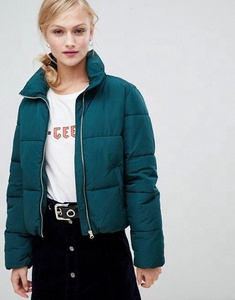 Chaqueta acolchada resistente al agua de manga Ull para mujer, Impresión de transferencia de calor, logotipo personalizado, chaqueta acolchada transpirable para mujer - Product Image 4