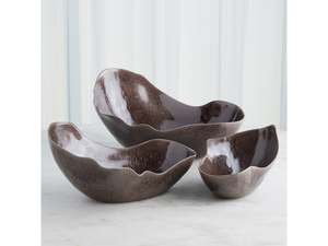 ชามเขาควายธรรมชาติพร้อมคาราเมลทรงลึกสำหรับการตกแต่งบ้านไร่ที่ทันสมัยในระดับต่ำมากโดยงานฝีมือ HF - Product Image 6